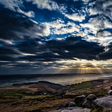 Sunbeams over Hope Valley, Higger Tor