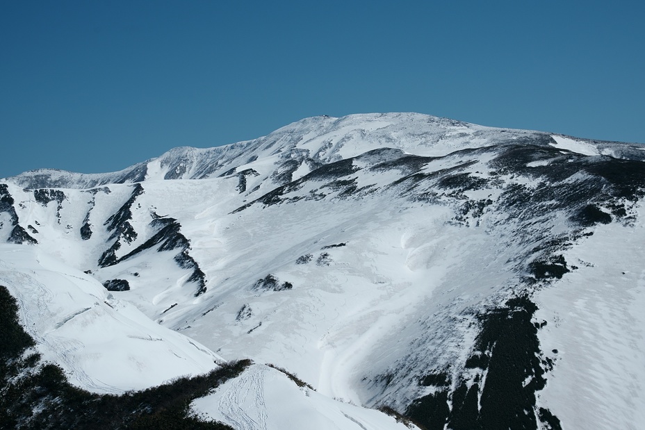 雪の砂漠　月山（西斜面）, Iwaki