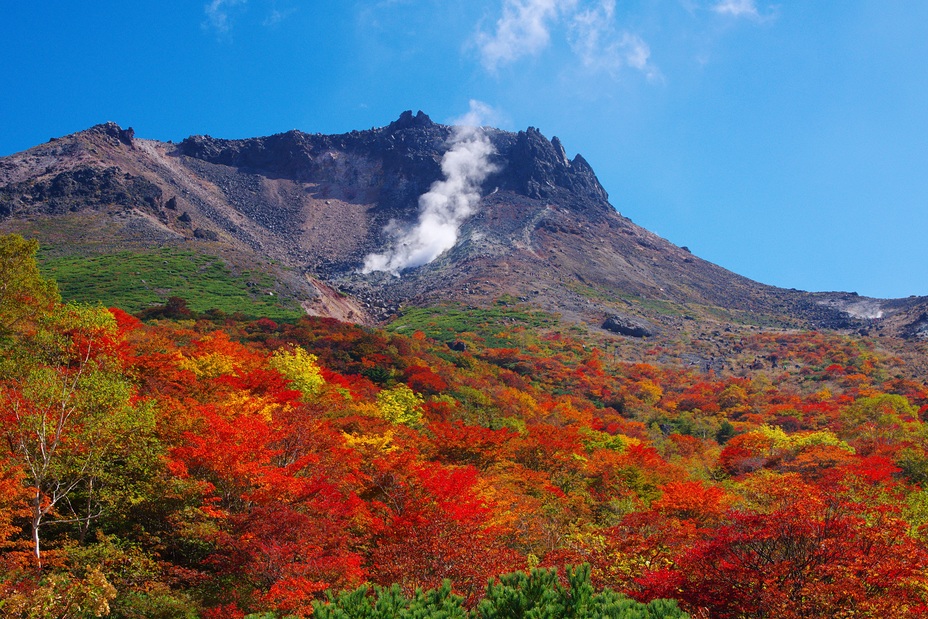 紅葉の那須岳（姥ケ平）, Nasu