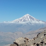 Damavand summit from dobarar peak, Damavand (دماوند)