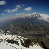 Damavand summit from dobarar peak, Damavand (دماوند)