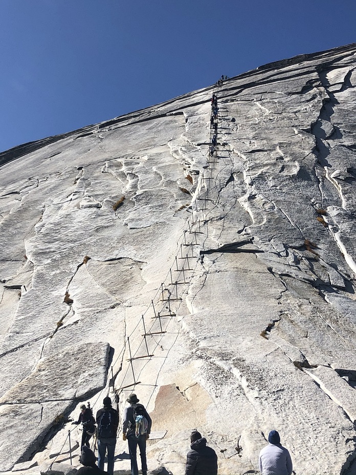 Cables looking up, Half Dome