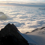 Sunrise at the summit of Vignemale