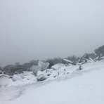Durwil (Mt William) summit in a snowstorm #2, Mount William