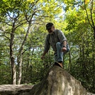 Old man trying to be steady