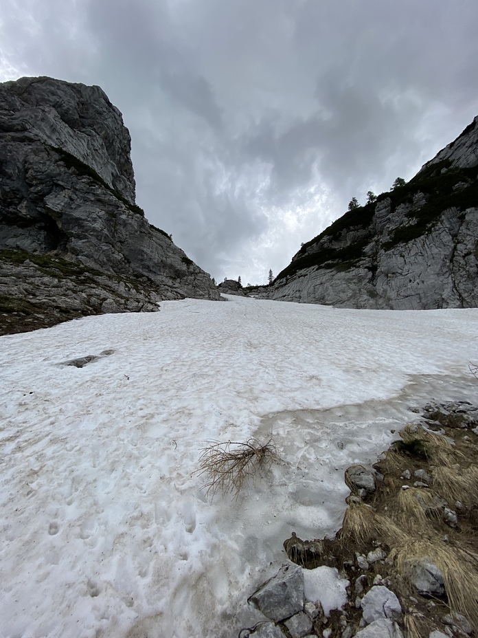 Passage after Prgarca hut, Triglav