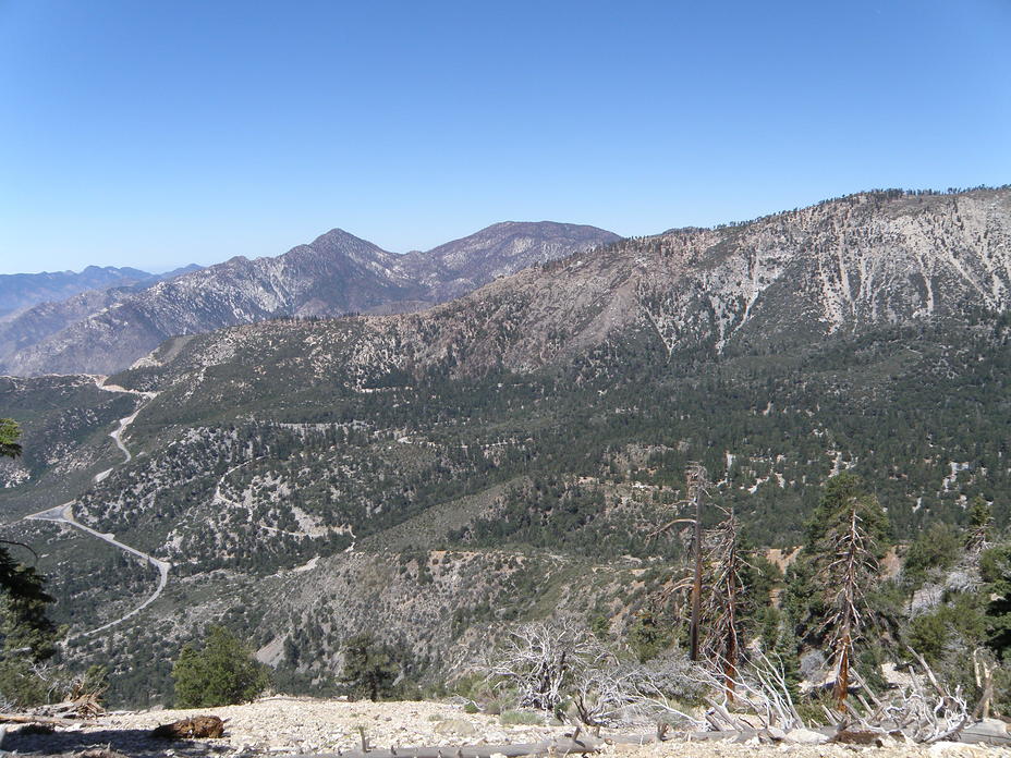 Twin Peaks & Waterman from S.Hawkins fire road, South Mount Hawkins