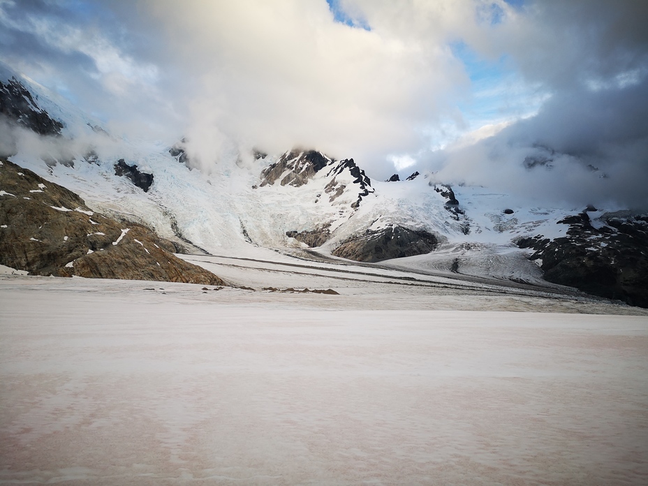 Circo glaciar hacia el calluqueo, Monte San Lorenzo