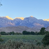 Sunrise on Mt. Whitney from Lone Pine, Mount Whitney