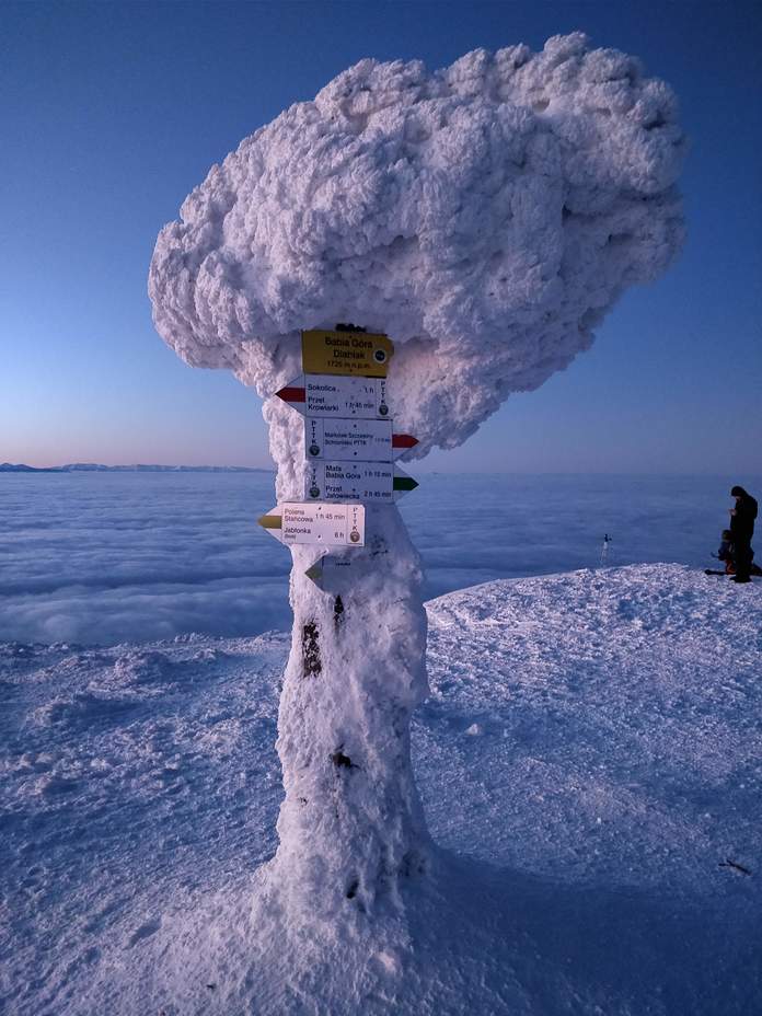 At the top before sunrise, Babia Góra