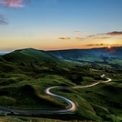 Light trails on the Serpentine Road