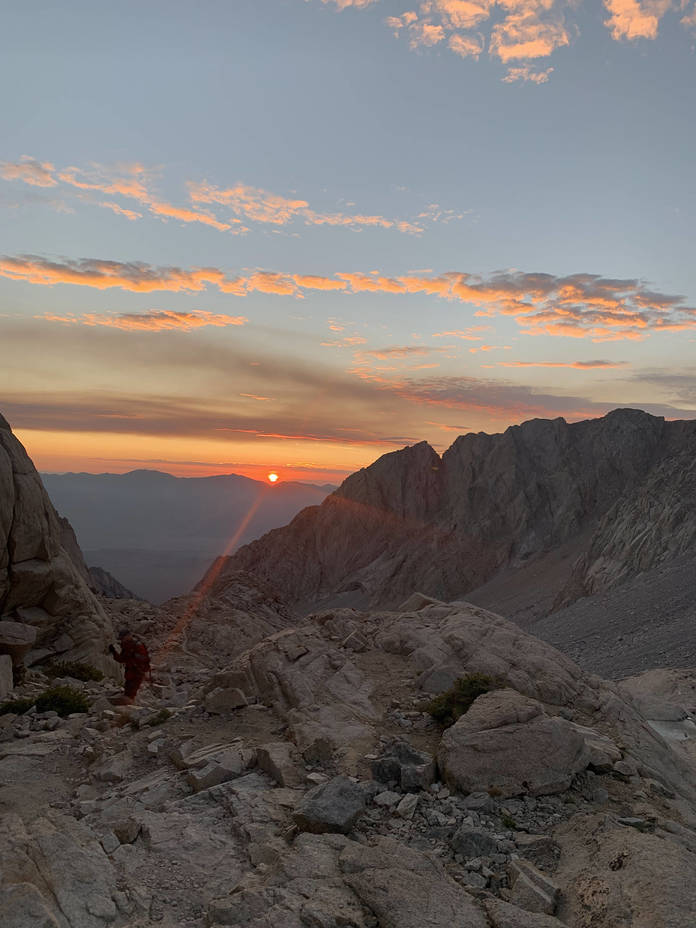 Whitney at sunrise, Mount Whitney