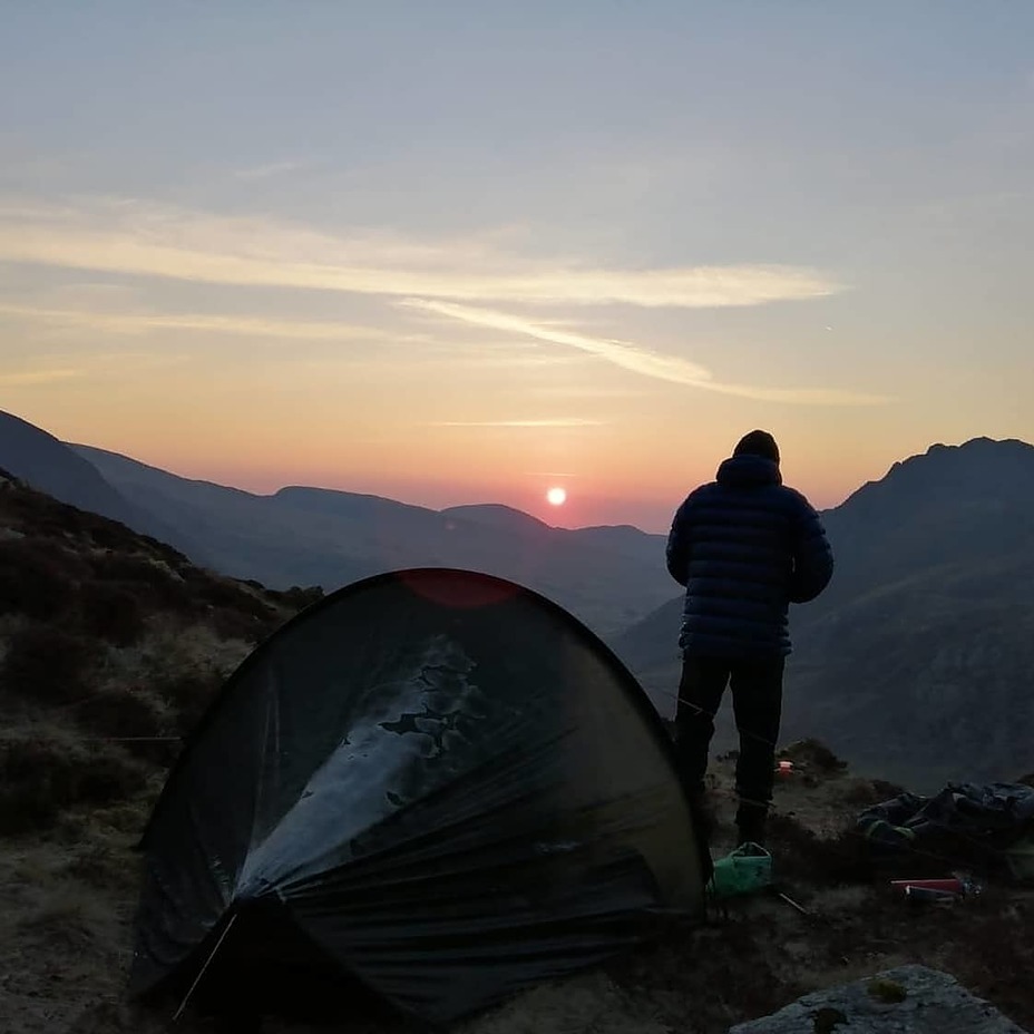 Y garn at sunrise, Y Garn (Glyderau)