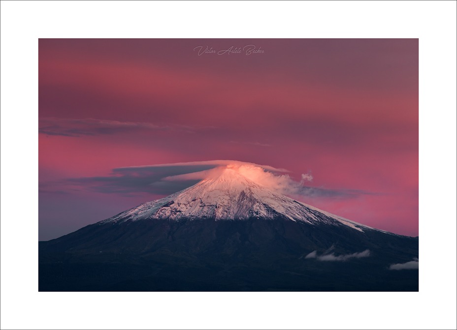 Volcán Villarrica al Atardecer, Villarrica (volcano)