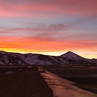 atardecer, Nevado Tres Cruces photo