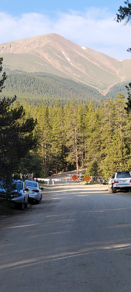 Mt Elbert from temporary north Trailhead, Mount Elbert