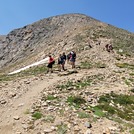 Elbert north trail just almost at 13,000 - slippery section ahead