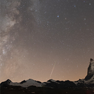 another perseid meteor at Matterhorn