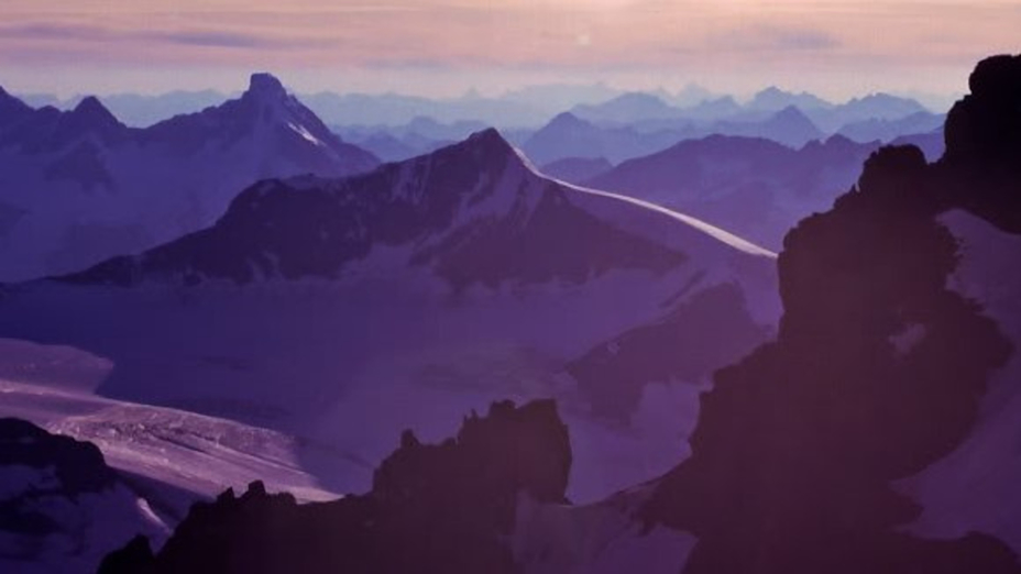 Bush Mountain & Mons Peak from Mount Forbes, Mount Lyell (Canada)