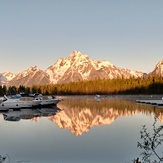 Tetons from the marina, Grand Teton