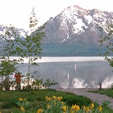 Morning at the lake, Grand Teton