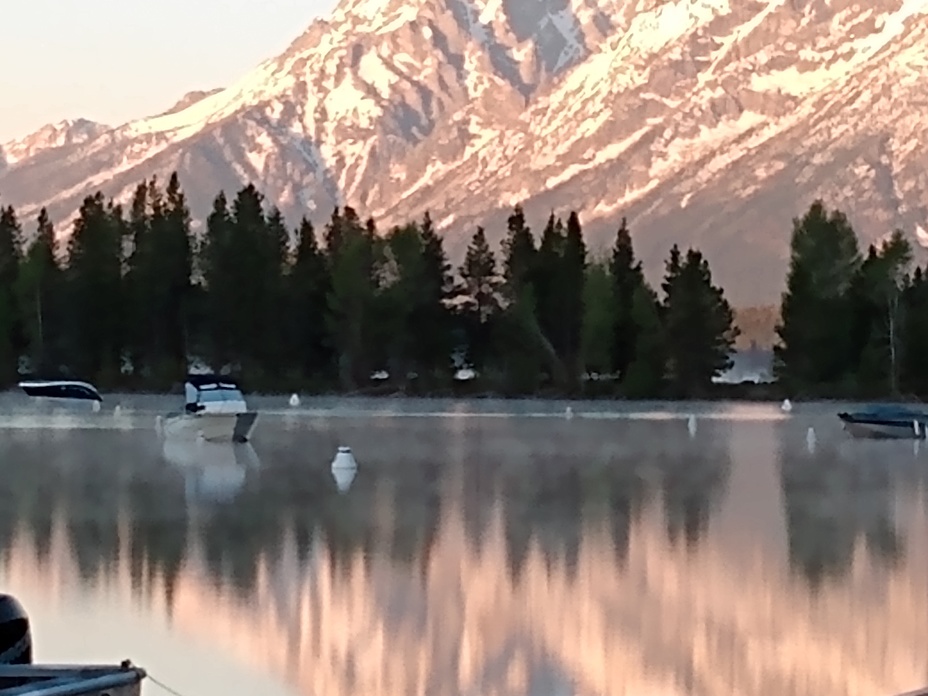 Reflections at the lake, Grand Teton