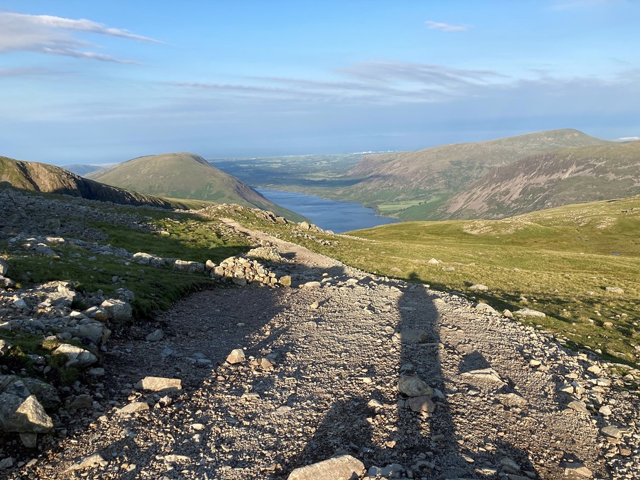 View of Wast water, Scafell Pike