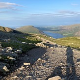 View of Wast water, Scafell Pike