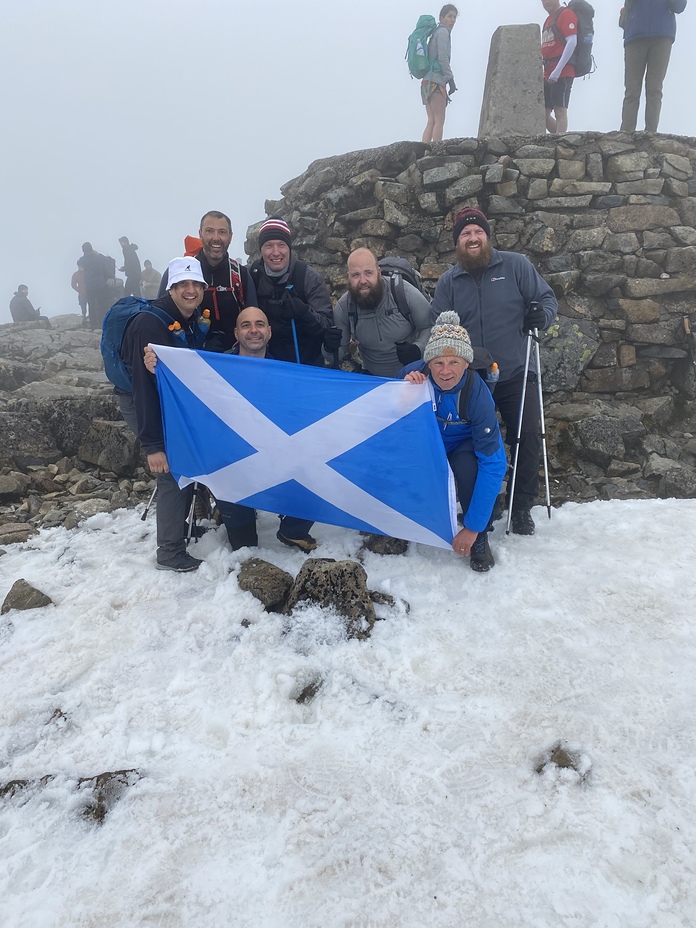 June for the 3 peaks challenge, Ben Nevis