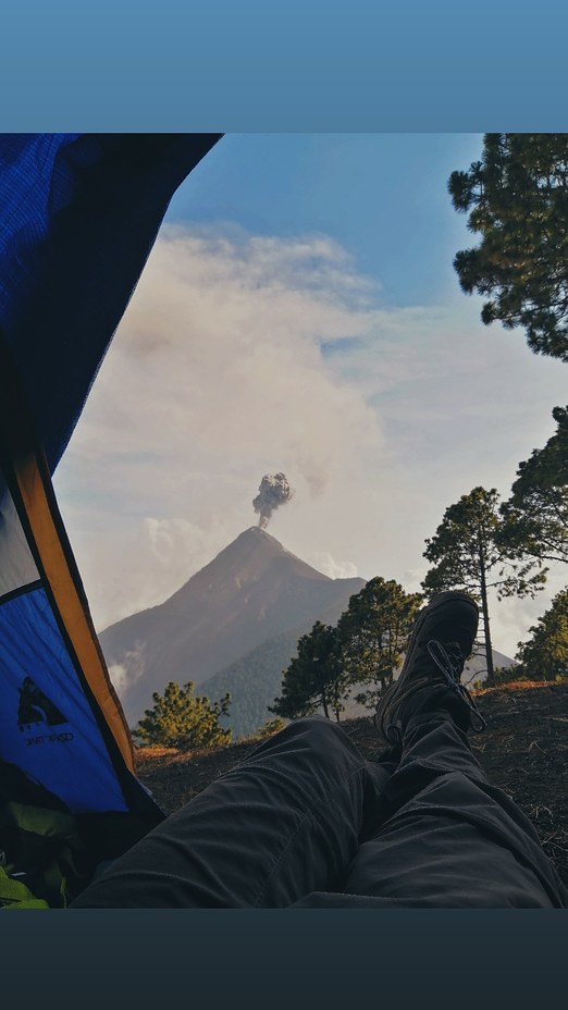 View from Acatenango to Fuego, Acatenango or Fuego