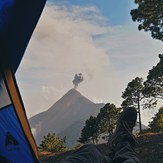 View from Acatenango to Fuego, Acatenango or Fuego