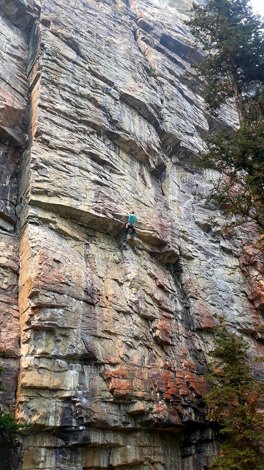 Rock climing, Mount Victoria (British Columbia)