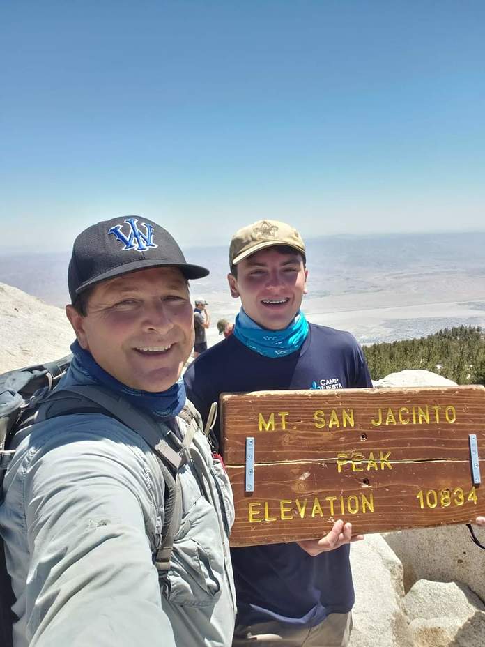 James Alvernaz & son Gino 7/5/2020, Mount San Jacinto Peak