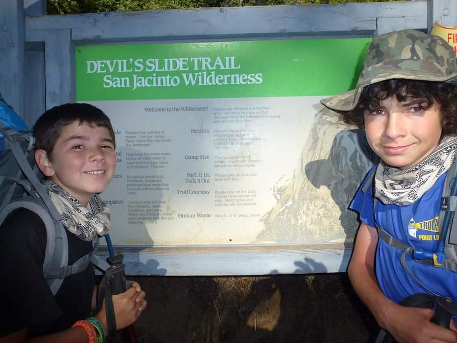 Brothers Jared & Gino Alvernaz 6/2012, Mount San Jacinto Peak