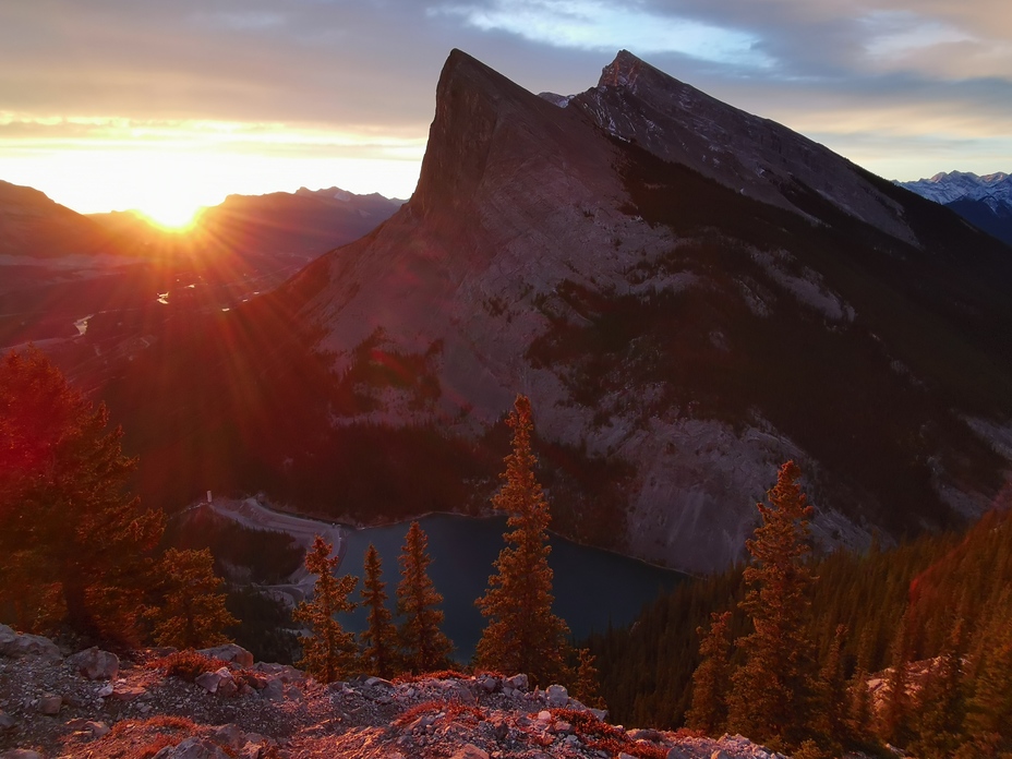 Ha Ling Peak viewed from EEOR