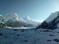 Khan Tengri from south base camp photo