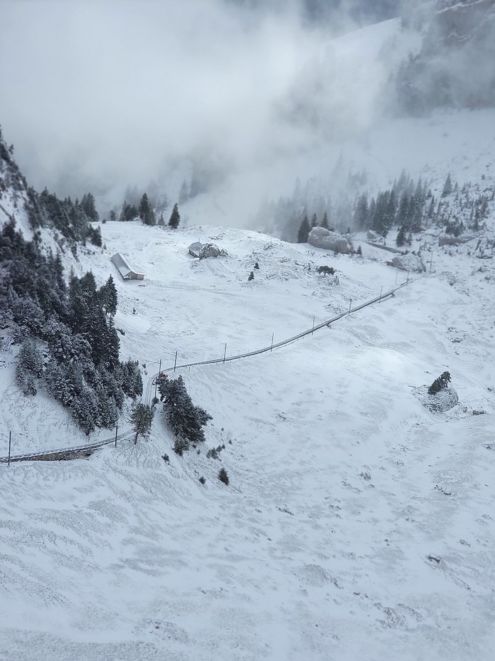 Going up to the top of Mountain Pilates, Mount Pilatus