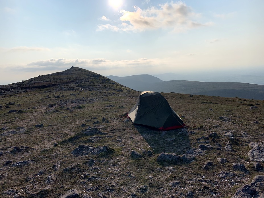 Summit camp on Galtymore