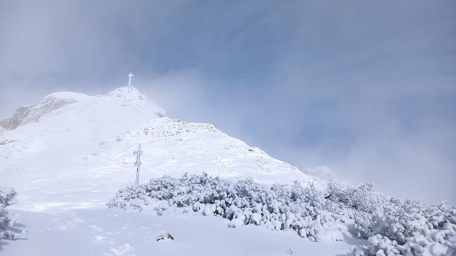 Giewont in winter. 