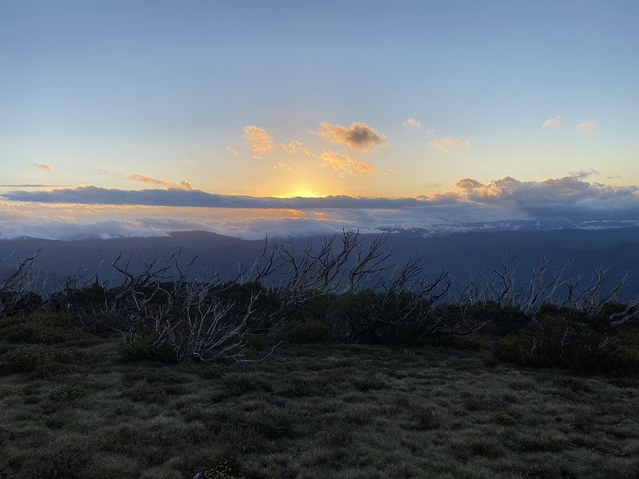 Sunset from Little Feathertop, Mount Feathertop