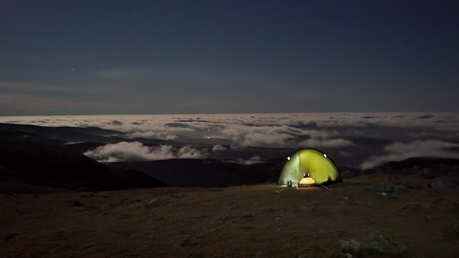 Sleeping above the clouds, Cadair Idris