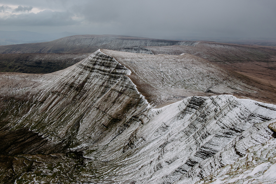 View NE from Penyfan, Pen Y Fan