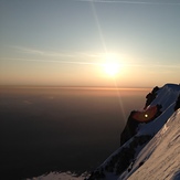 Illuminated on the mountain, Mount Hood