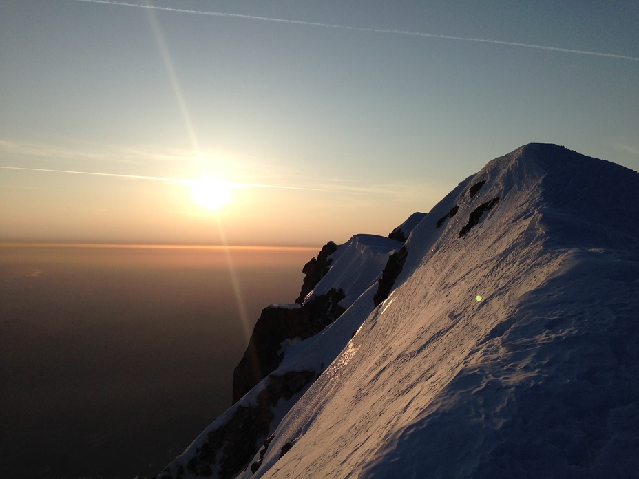 Sunrise on the mountain, Mount Hood