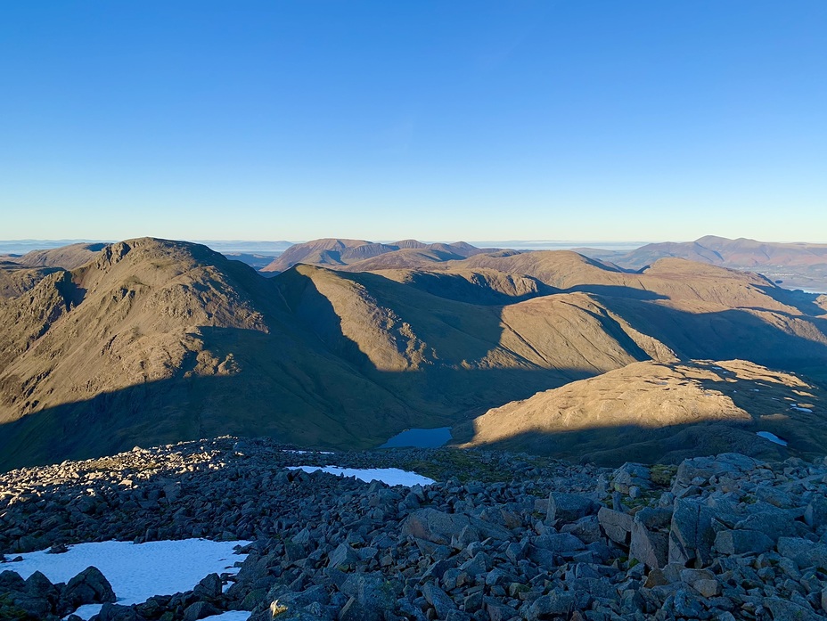 View from Great End towards Styhead Tarn