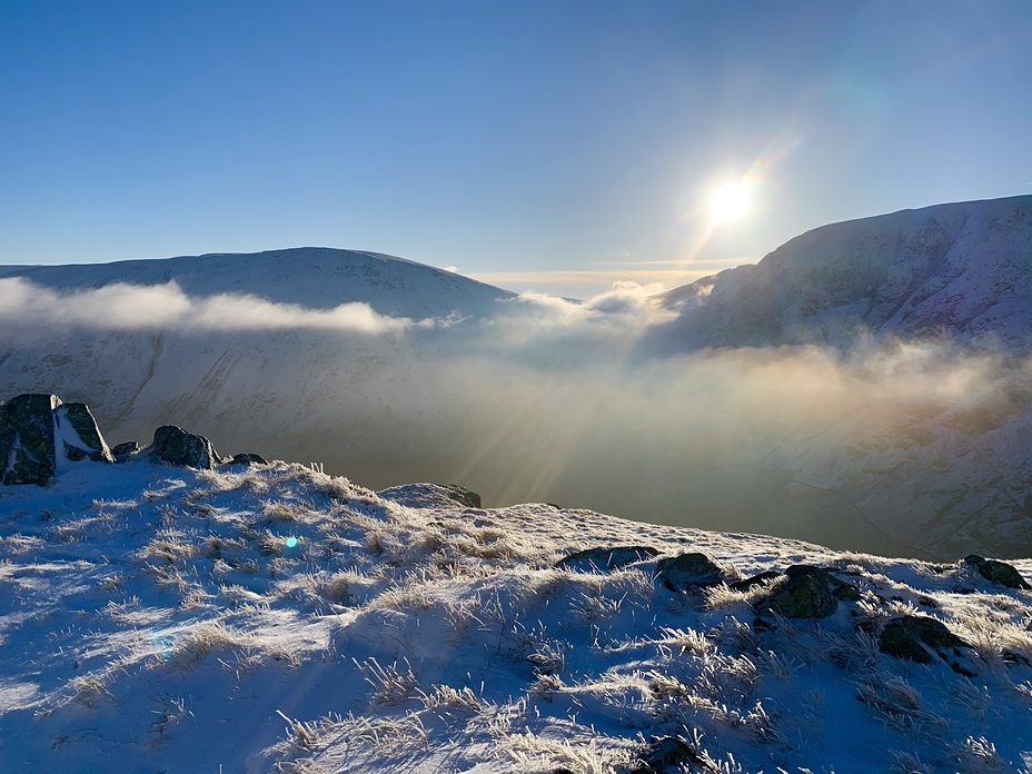 View from Riggindale Ridge, High Street (Lake District)