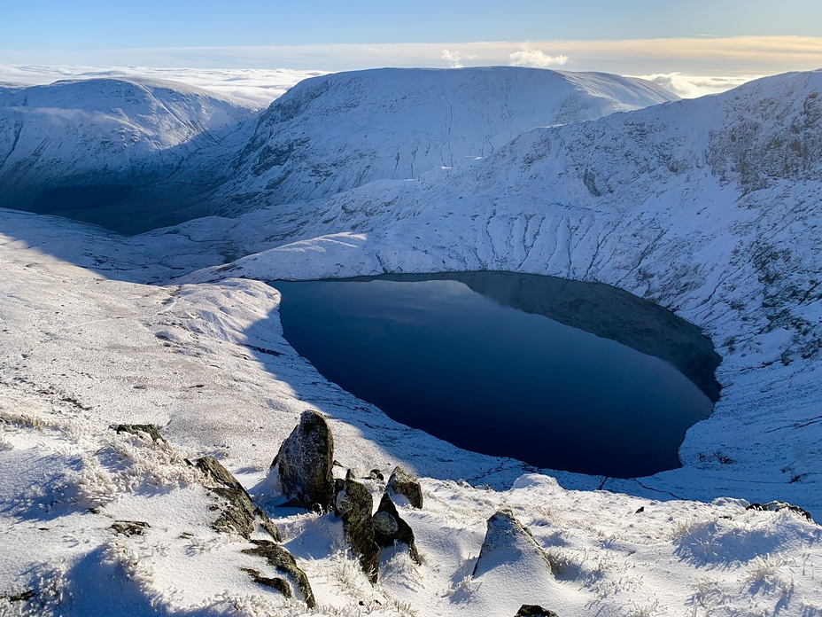 Blea Tarn from Riggindale Ridge, High Street (Lake District)