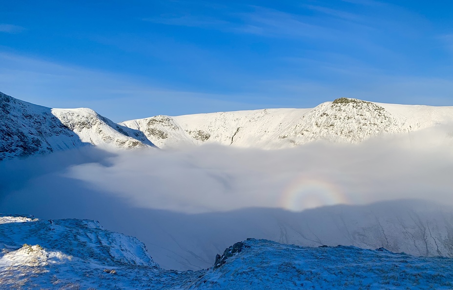 Brocken spectre under Kidsty Pike, High Street (Lake District)