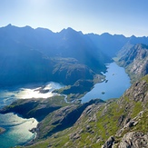 View of Sgurr Alasdair, black cuillins and loch courisk from Sgurr na Stri 