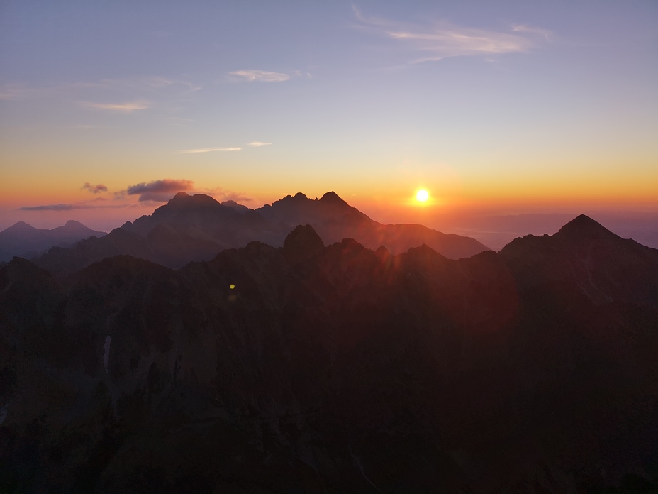 sunrise seen from the Gerlach